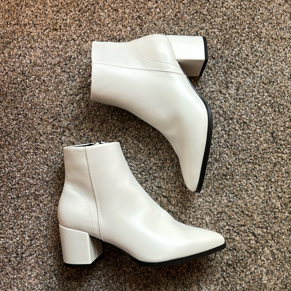 White Madden Girl Booties